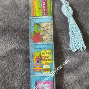 Resin / Fluid Art Customizable / Colorful / Washable Rectangular Style Book Marks