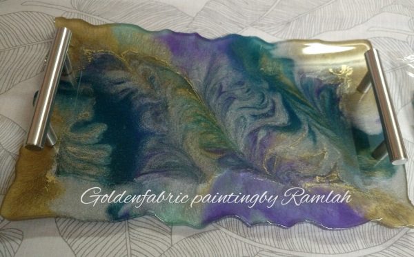 Fluid Art Colorful / Washable / Customizable Trays