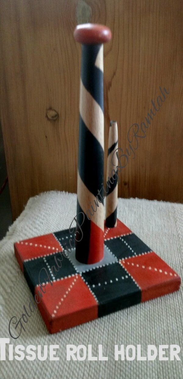 Hand Painted / Customizable Wooden Tissue Roll Holders