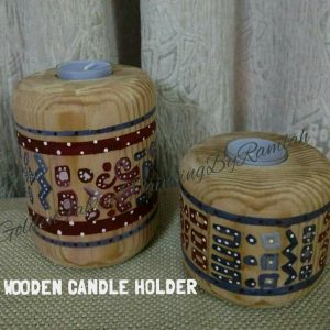 Hand Painted (Cylinder Shaped) Customizable Candle Stands