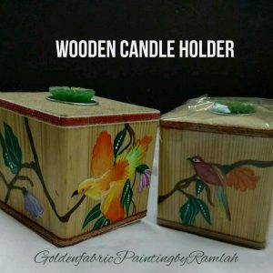 Hand Painted (Square Shaped) Customizable Candle Stands