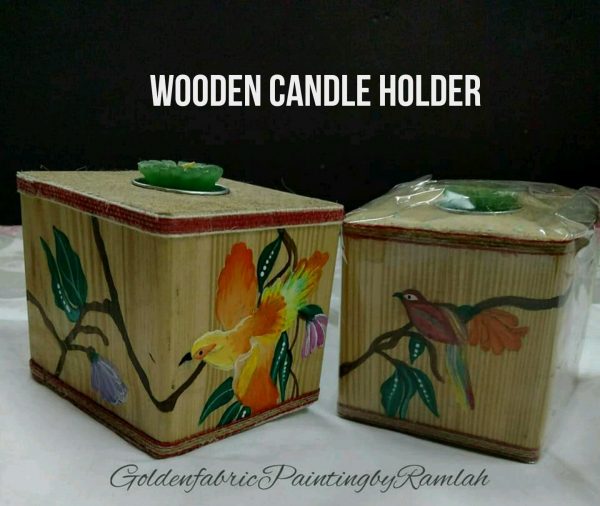 Hand Painted (Square Shaped) Customizable Candle Stands