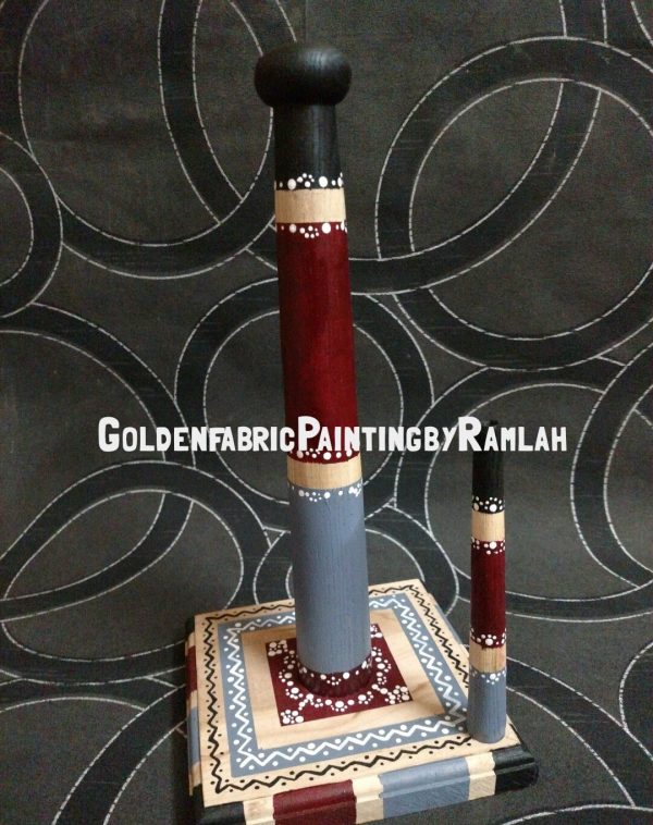 Hand Painted / Customizable Wooden Tissue Roll Holders