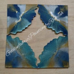 Customizable / Waterproof/ Colorful Resin / Fluid Art Based Tea Coasters