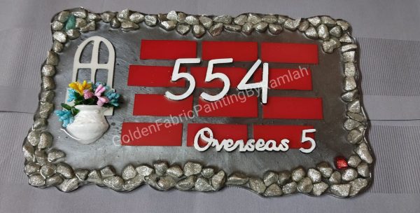 Fluid Art Based Personalized Hand Painted Name Plates