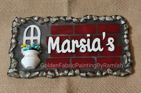 Fluid Art Based Personalized Hand Painted Name Plates