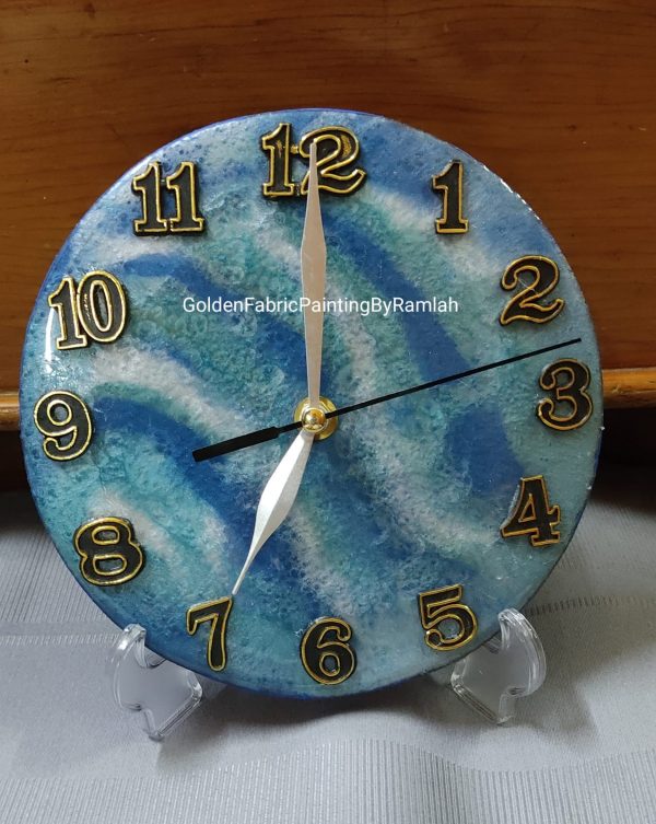 MDF Board/ Resin / Fluid Art Based / Customizable / Colorful Wall Clocks