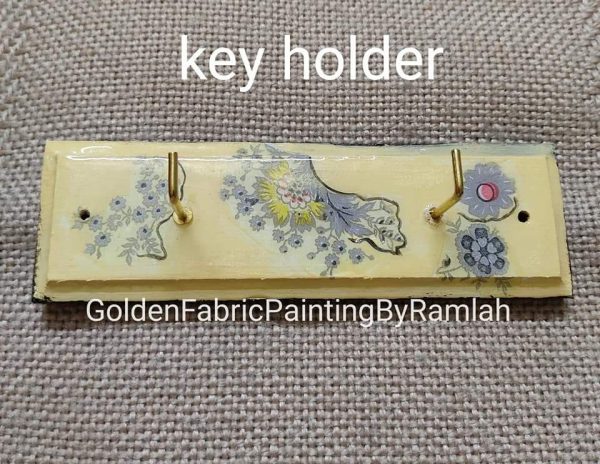 Wooden Fluid Art Based Rectangular Keyholders