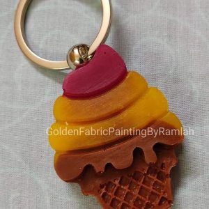 Fluid Art Based Washable Keychains