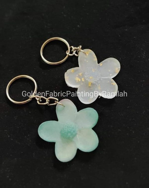 Fluid Art Based Washable Keychains