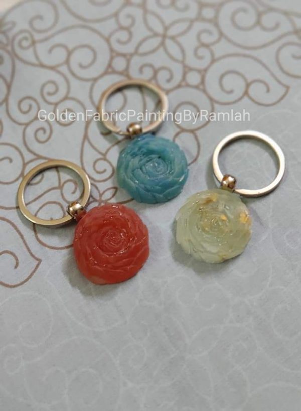 Fluid Art Based Washable Keychains