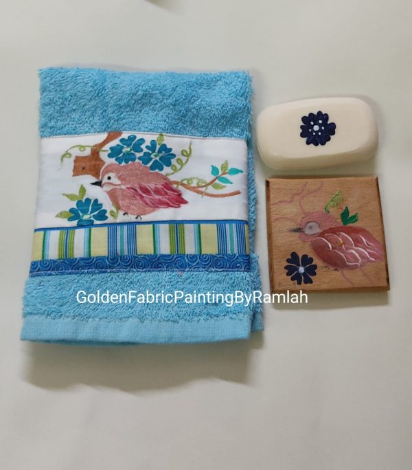 Face Towels With Soaps & Coasters