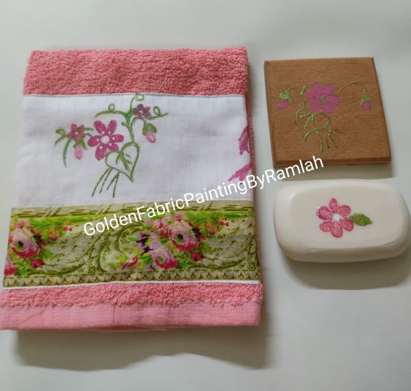 Face Towels With Soaps & Coasters