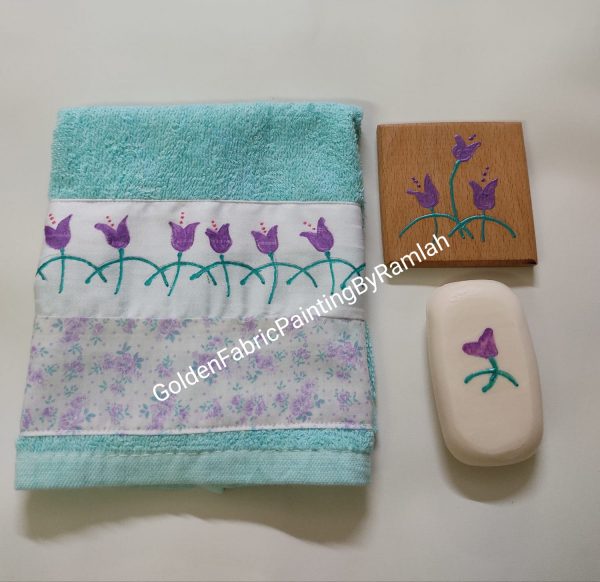 Face Towels With Soaps & Coasters